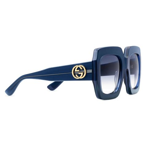 versace light blue square sunglasses